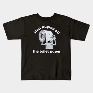 Toilet Paper Meme Kids T-Shirt